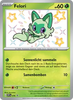 Karte Felori aus SVP Black Star Promos, Nummer 076/225
