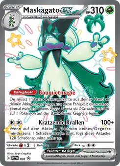Karte Maskagato-ex aus SVP Black Star Promos, Nummer 078/225
