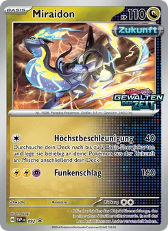 Karte Miraidon aus SVP Black Star Promos, Nummer 092/225