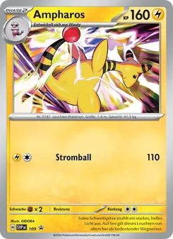 Karte Ampharos aus SVP Black Star Promos, Nummer 109/225