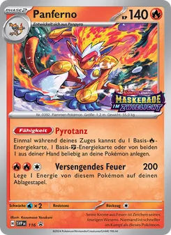 Karte Panferno aus SVP Black Star Promos, Nummer 116/225