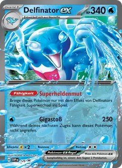 Karte Delfinator-ex aus SVP Black Star Promos, Nummer 126/225
