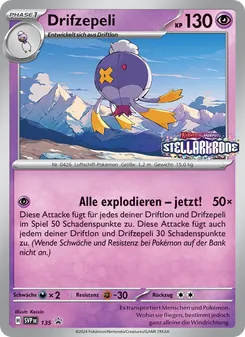 Karte Drifzepeli aus SVP Black Star Promos, Nummer 135/225