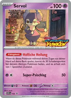 Karte Servol aus SVP Black Star Promos, Nummer 154/225