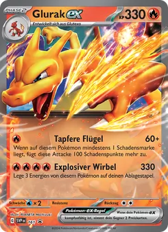 Karte Glurak-ex aus SVP Black Star Promos, Nummer 161/225