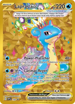 Karte Lapras-ex aus SVP Black Star Promos, Nummer 164/225