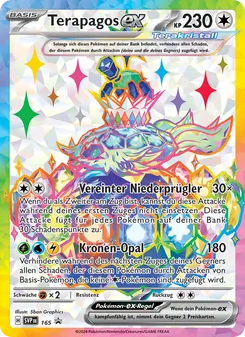 Karte Terapagos-ex aus SVP Black Star Promos, Nummer 165/225