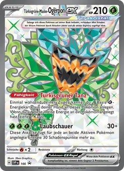 Karte Türkisgrüne-Maske-Ogerpon-ex aus SVP Black Star Promos, Nummer 166/225