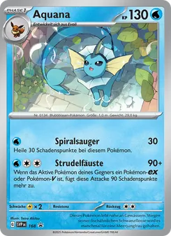 Karte Aquana aus SVP Black Star Promos, Nummer 168/225