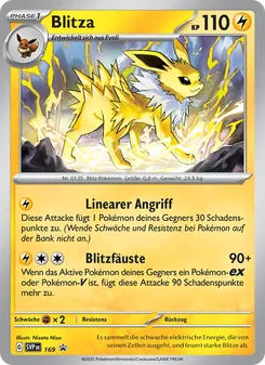 Karte Blitza aus SVP Black Star Promos, Nummer 169/225