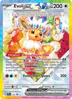 Karte Evoli-ex aus SVP Black Star Promos, Nummer 174/225