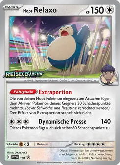 Karte Hops Relaxo aus SVP Black Star Promos, Nummer 184/225