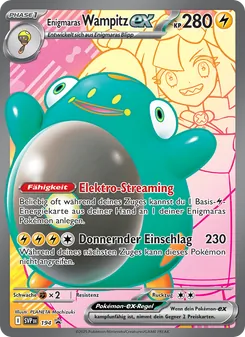 Karte Enigmaras Wampitz-ex aus SVP Black Star Promos, Nummer 194/225