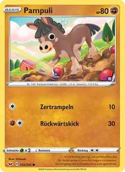 Karte Pampuli aus Schwert & Schild, Nummer 105/202