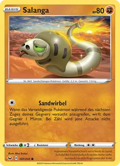 Karte Salanga aus Schwert & Schild, Nummer 107/202