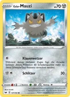 Karte Galar-Mauzi aus Schwert & Schild, Nummer 127/202