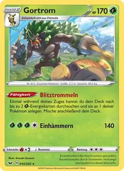 Karte Gortrom aus Schwert & Schild, Nummer 14/202