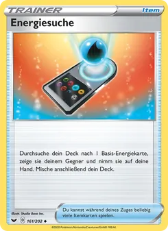 Karte Energiesuche aus Schwert & Schild, Nummer 161/202