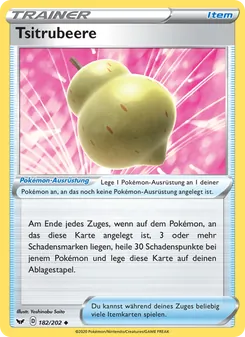 Karte Tsitrubeere aus Schwert & Schild, Nummer 182/202