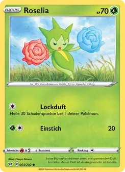 Karte Roselia aus Schwert & Schild, Nummer 3/202