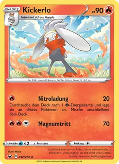 Karte Kickerlo aus Schwert & Schild, Nummer 32/202