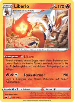 Karte Liberlo aus Schwert & Schild, Nummer 34/202