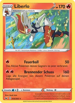 Karte Liberlo aus Schwert & Schild, Nummer 35/202
