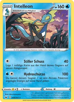 Karte Intelleon aus Schwert & Schild, Nummer 59/202