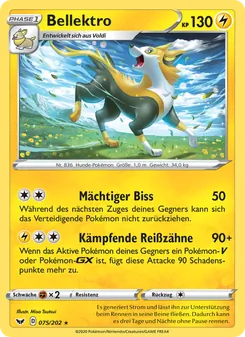 Karte Bellektro aus Schwert & Schild, Nummer 75/202