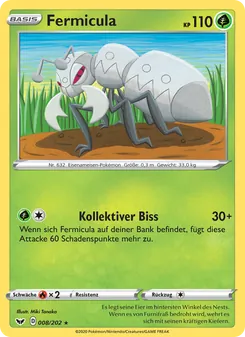 Karte Fermicula aus Schwert & Schild, Nummer 8/202