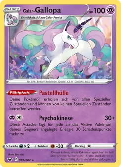 Karte Galar-Gallopa aus Schwert & Schild, Nummer 82/202