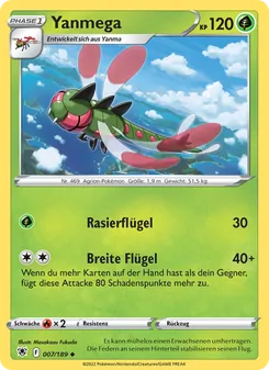 Karte Yanmega aus Astralglanz, Nummer 007/189