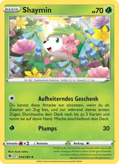 Karte Shaymin aus Astralglanz, Nummer 014/189