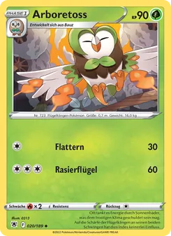 Karte Arboretoss aus Astralglanz, Nummer 020/189
