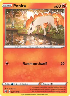 Karte Ponita aus Astralglanz, Nummer 021/189