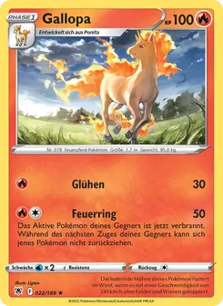 Karte Gallopa aus Astralglanz, Nummer 022/189