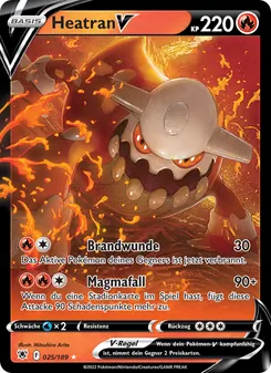 Karte Heatran V aus Astralglanz, Nummer 025/189