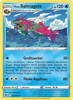 Karte Hisui-Salmagnis aus Astralglanz, Nummer 044/189