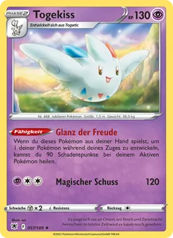 Karte Togekiss aus Astralglanz, Nummer 057/189