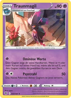 Karte Traunmagil aus Astralglanz, Nummer 059/189