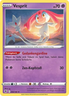 Karte Vesprit aus Astralglanz, Nummer 066/189