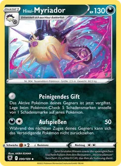 Karte Hisui-Myriador aus Astralglanz, Nummer 090/189