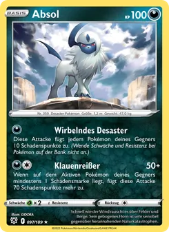 Karte Absol aus Astralglanz, Nummer 097/189
