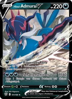 Karte Hisui-Admurai V aus Astralglanz, Nummer 101/189