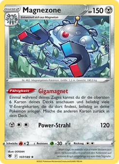Karte Magnezone aus Astralglanz, Nummer 107/189