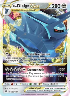 Karte Ur-Dialga VSTAR aus Astralglanz, Nummer 114/189