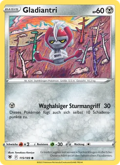Karte Gladiantri aus Astralglanz, Nummer 115/189