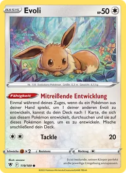 Karte Evoli aus Astralglanz, Nummer 119/189
