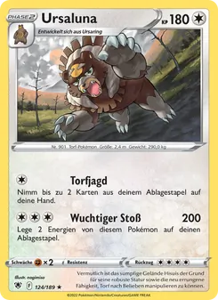 Karte Ursaluna aus Astralglanz, Nummer 124/189