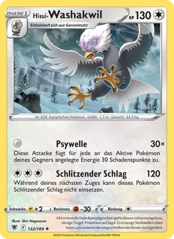 Karte Hisui-Washakwil aus Astralglanz, Nummer 132/189